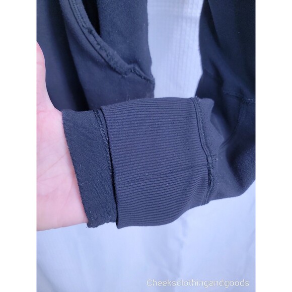 Lululemon Black Stretch Base Layer Running Hoodie Women's size 8 - Picture 5 of 9